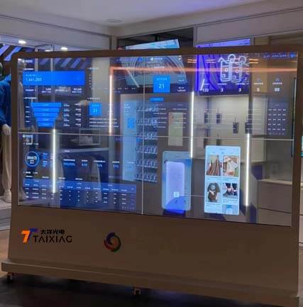 深圳腾讯总部展厅+OLED透明整机+带触 